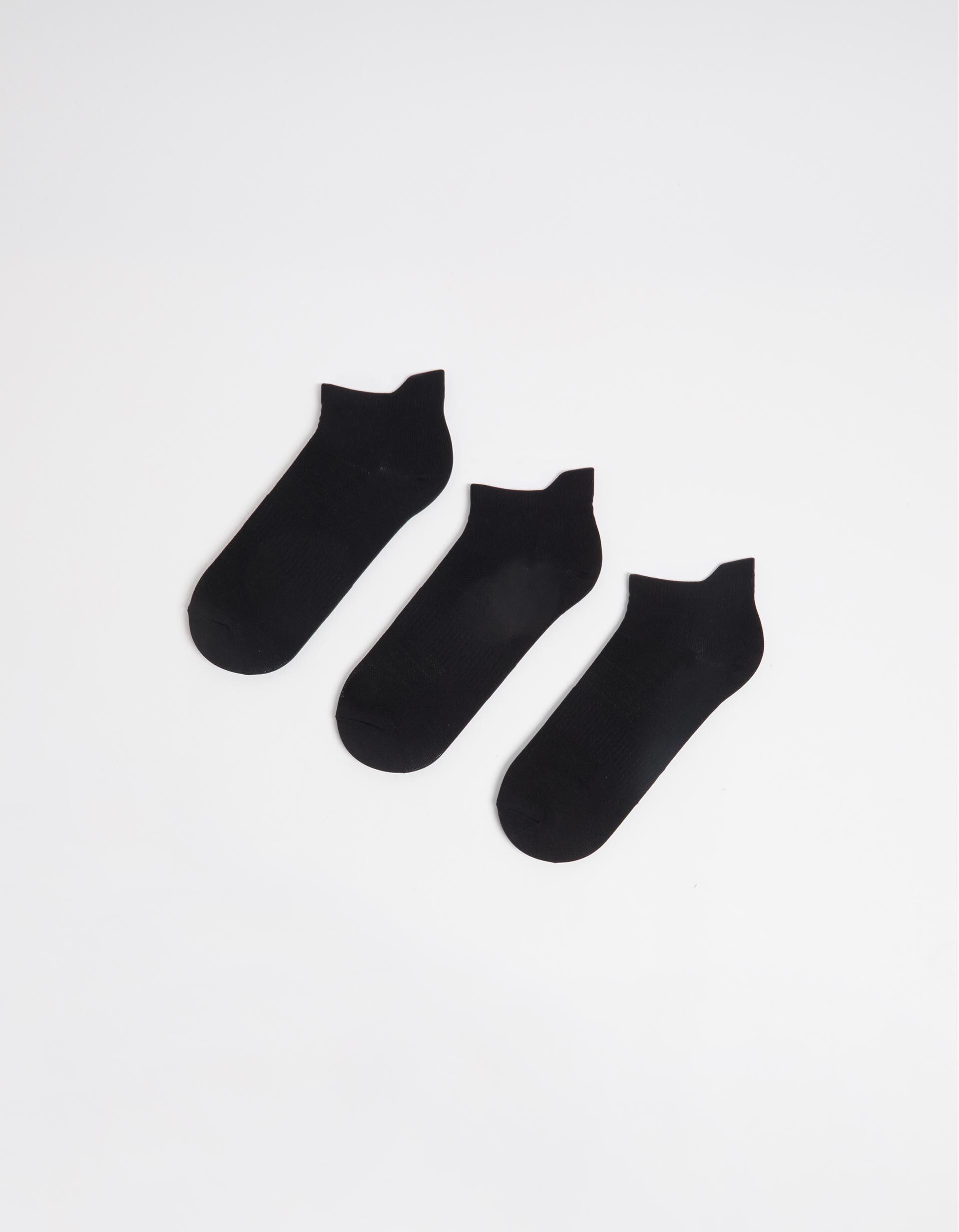 Pack 3 Pares de Meias Desporto, Homem, Preto