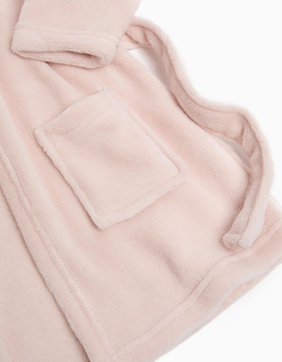 Robe de Felpa Capuz, Menina, Rosa