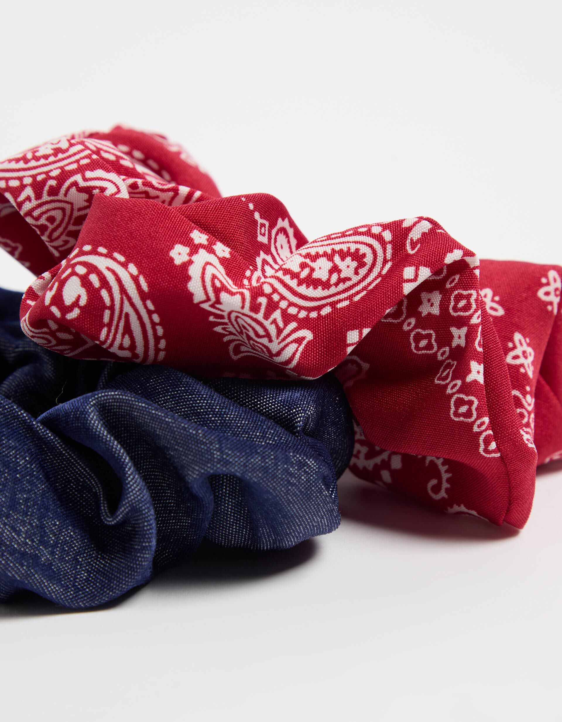 Comprar Online Pack 2 El&aacute;sticos de Cabelo Scrunchies, Mulher, Multicor