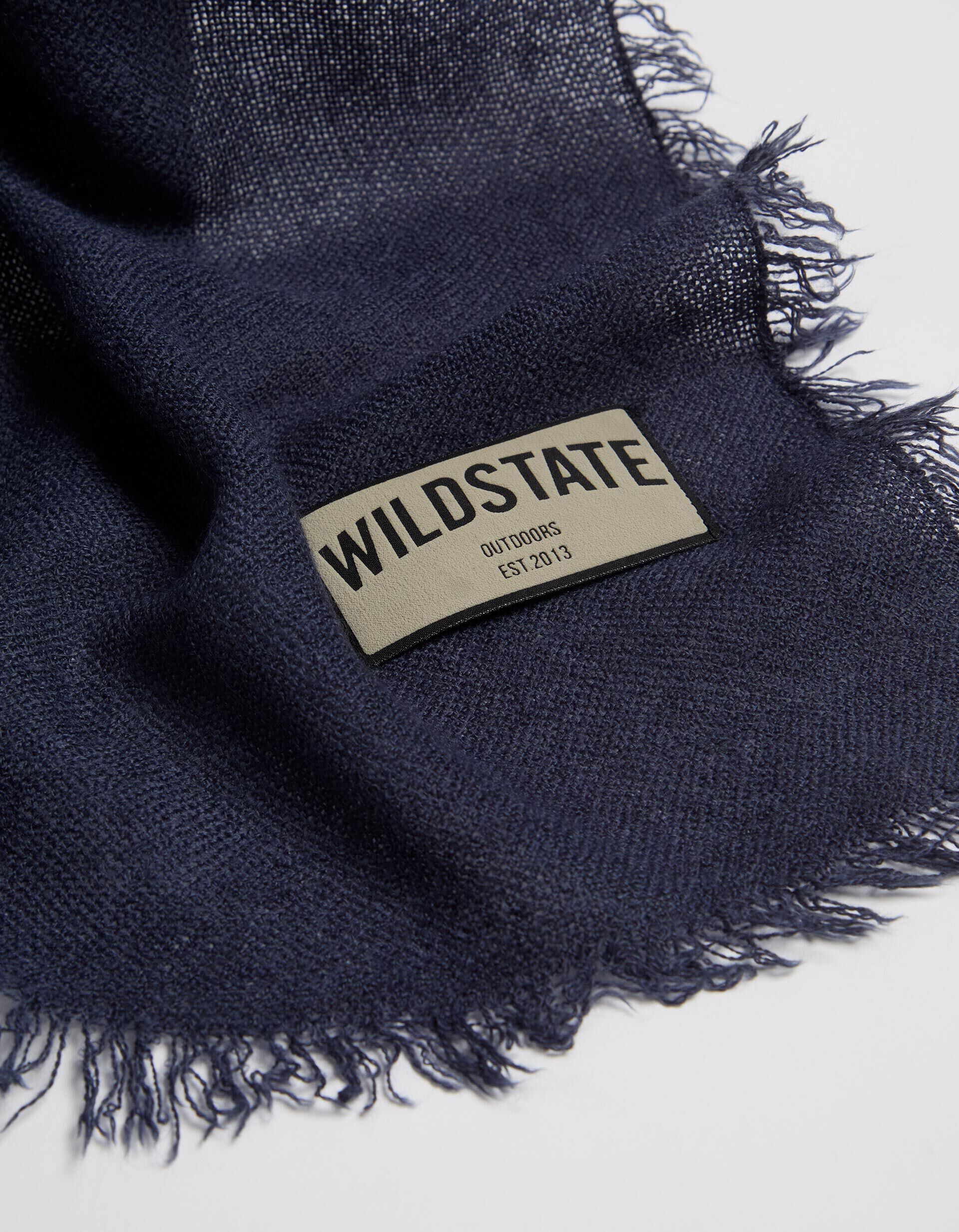 Comprar Online Cachecol Franjas Curtas, Homem, Azul Escuro