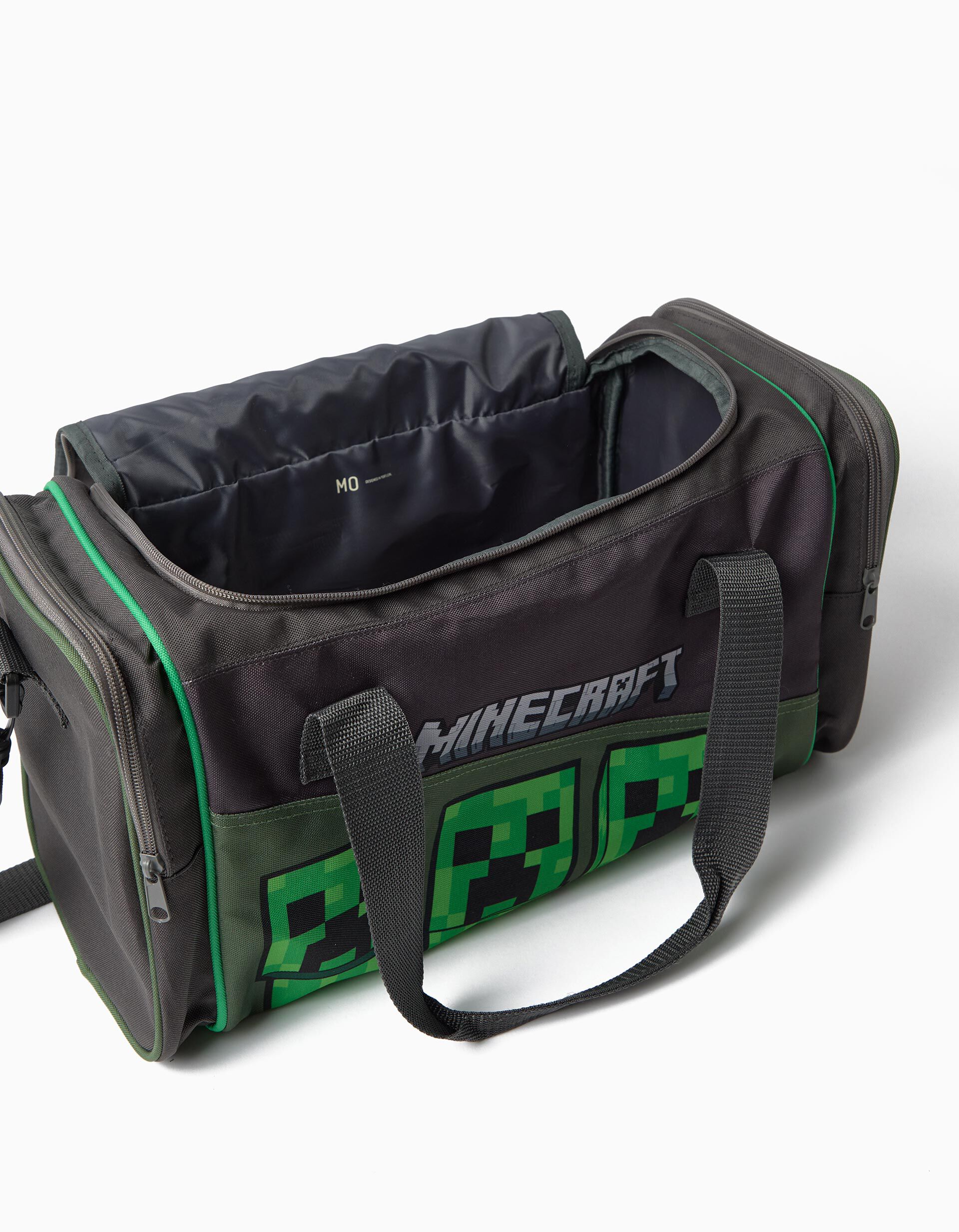 Saco De Desporto 'Minecraft', Menino, Cinzento Escuro