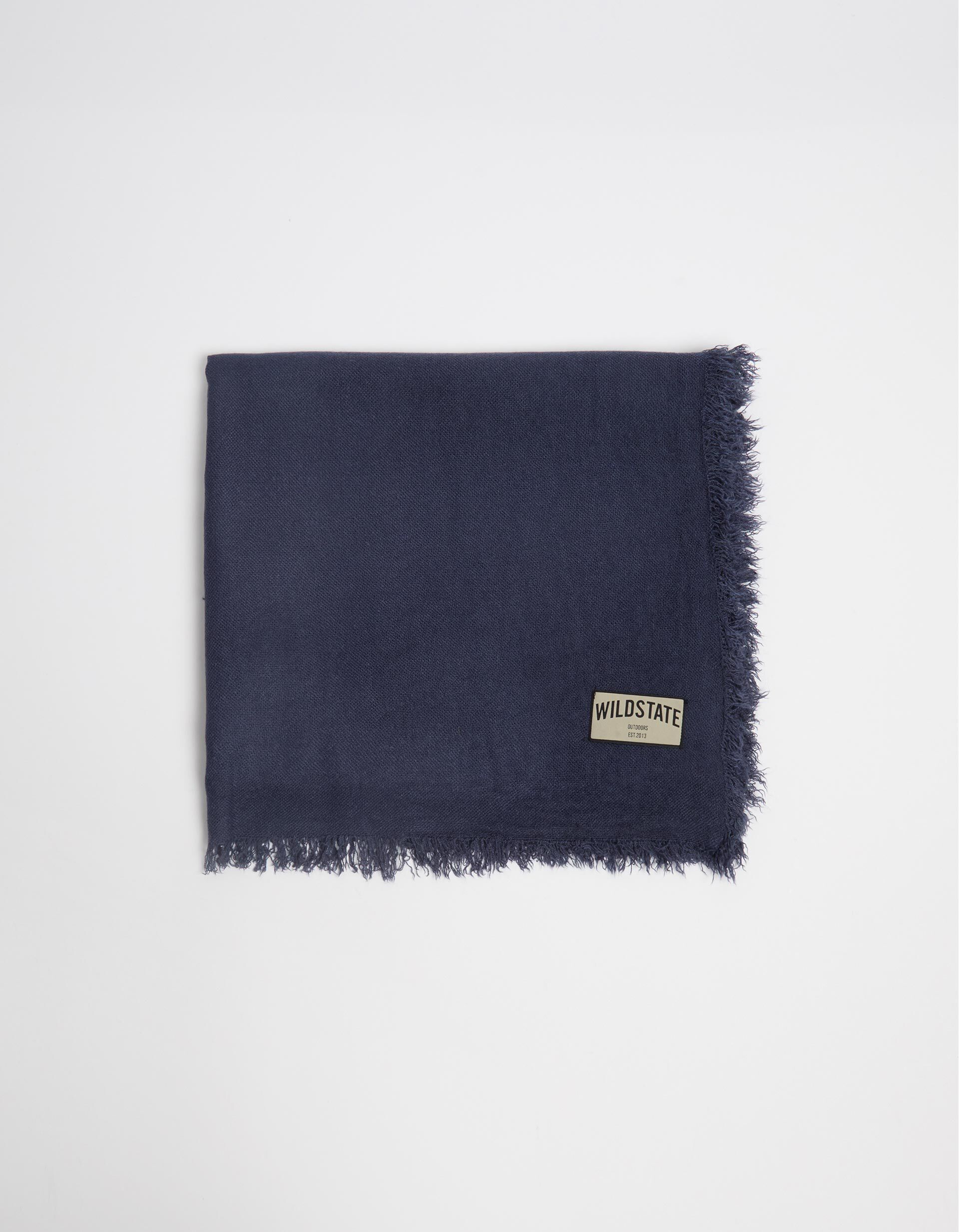 Comprar Online Cachecol Franjas Curtas, Homem, Azul Escuro