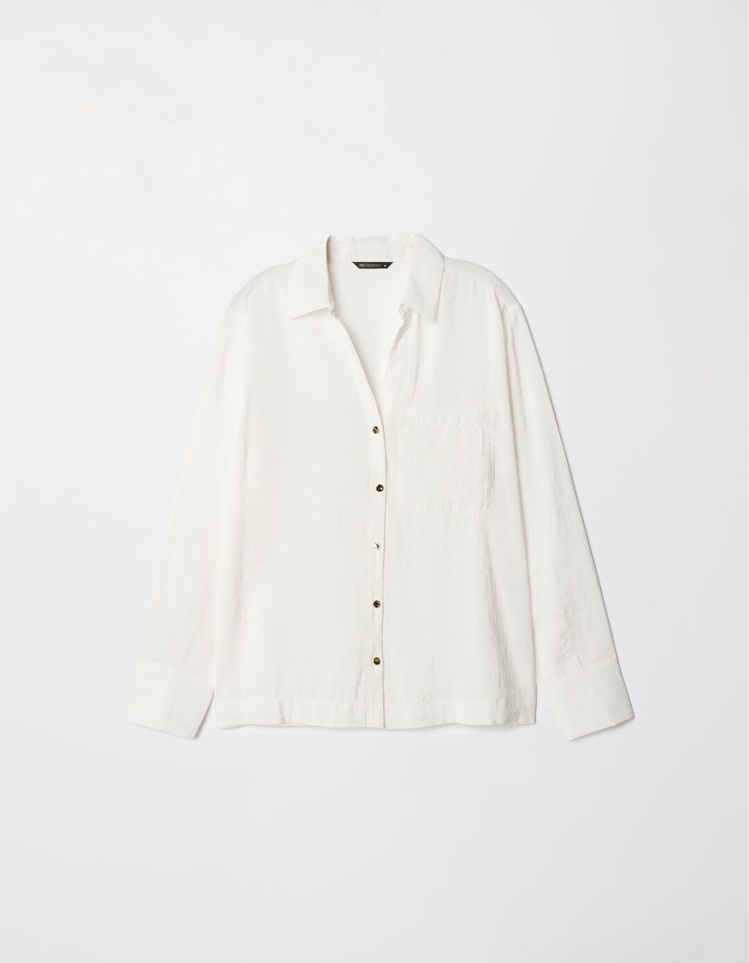 Blusa de Manga Comprida, Mulher, Bege Claro