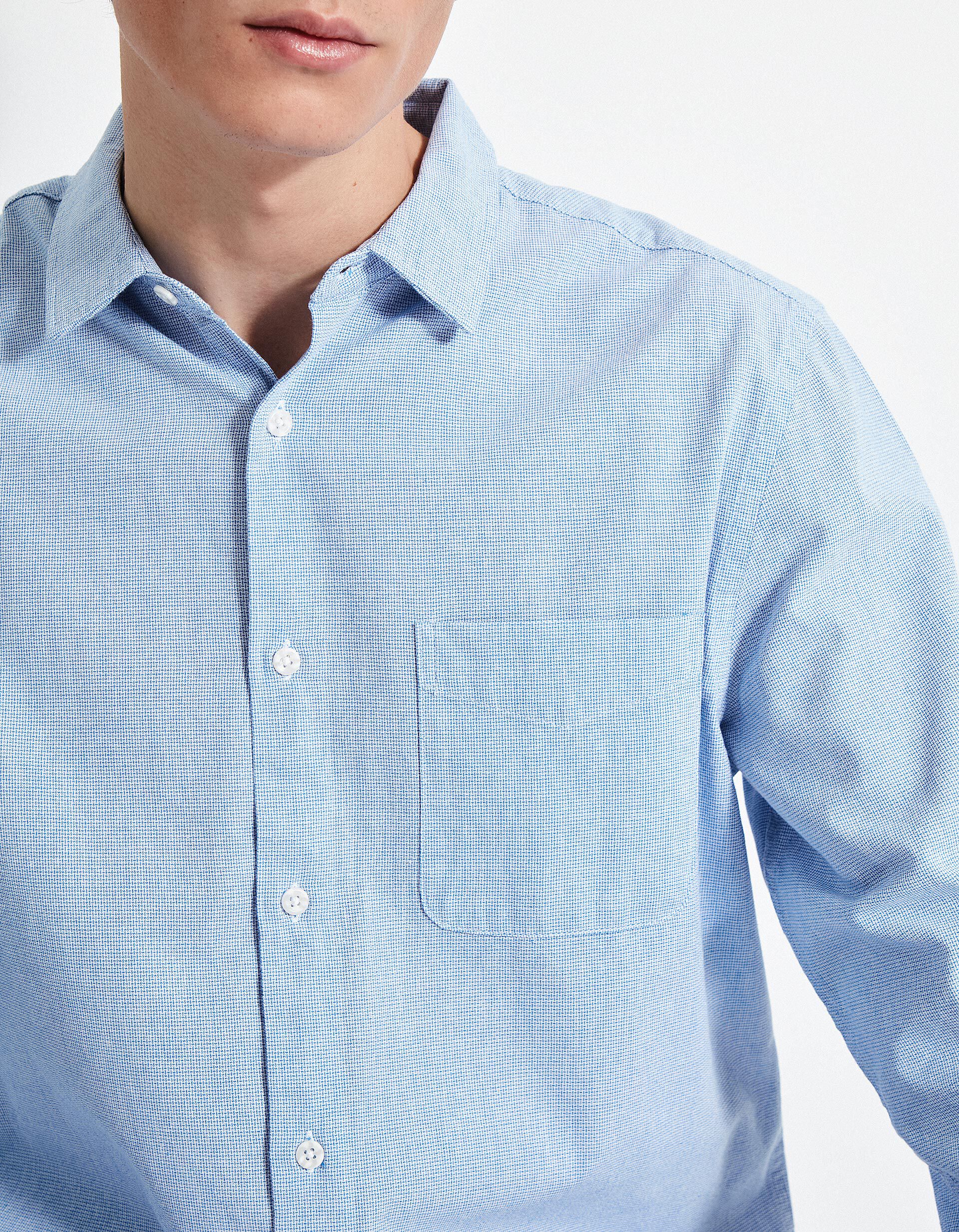 Comprar Online Camisa de Manga Comprida, Homem, Azul Escuro