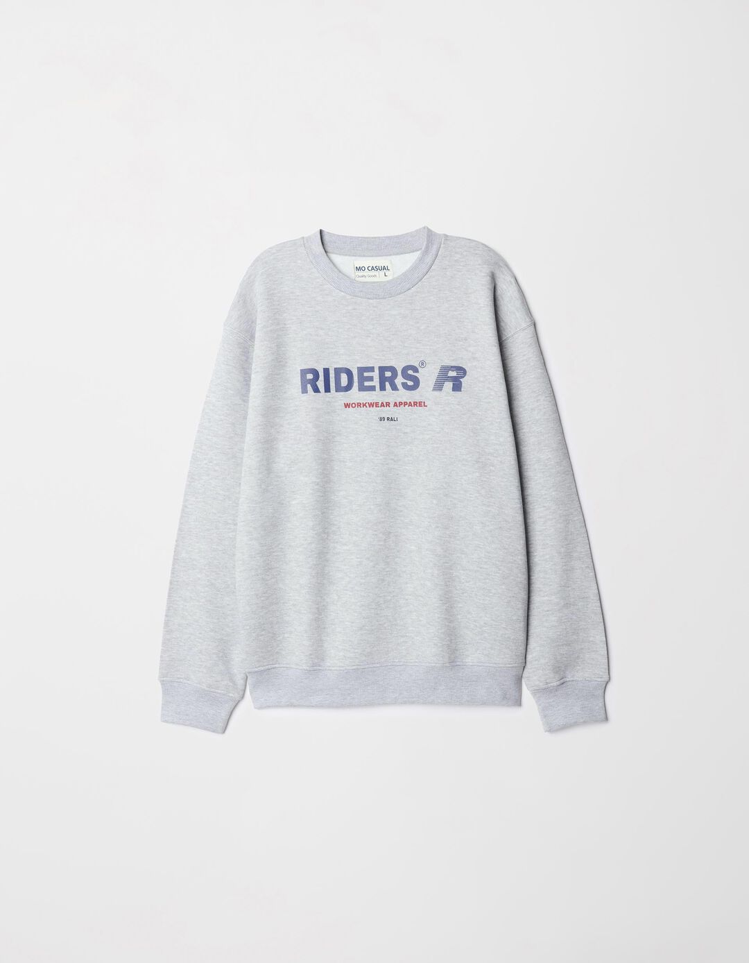 Sweatshirt Felpa Estampado, Homem, Cinzento Claro