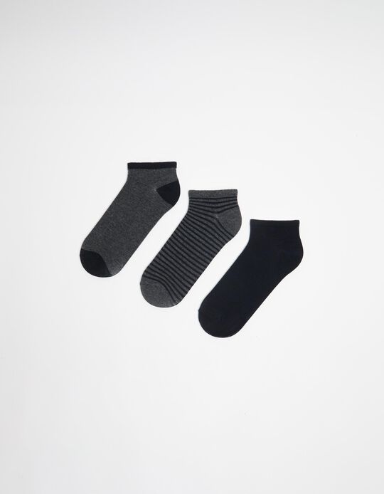 Comprar Online Pack 3 Pares Meias, Homem, Azul Escuro 