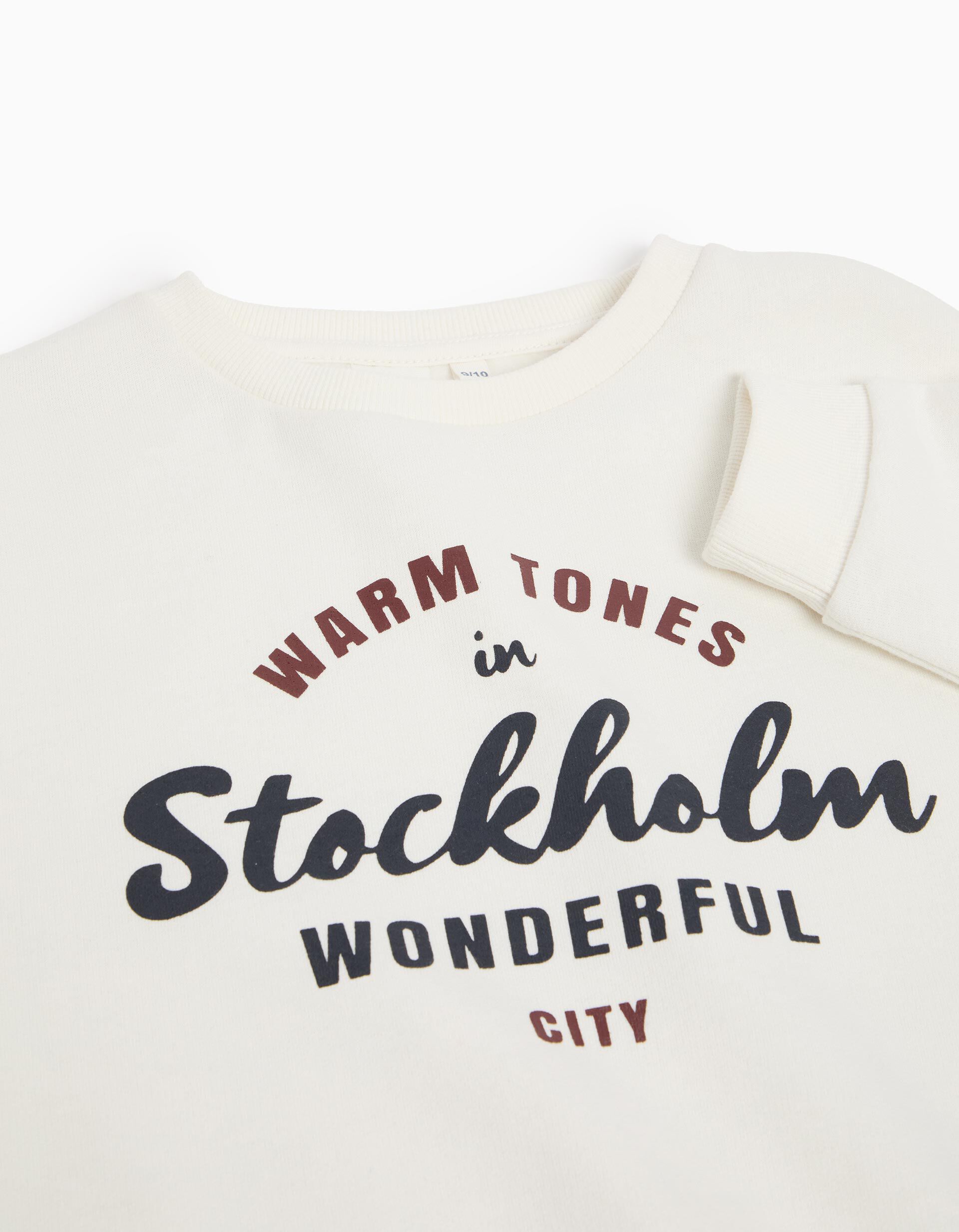 Comprar Online Sweatshirt de Felpa, Menina, Branco