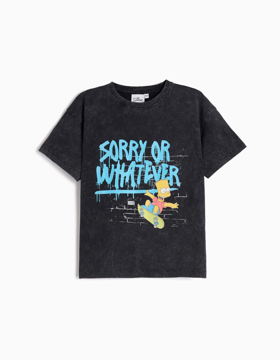 T-shirt 'Simpsons', Menino, Preto
