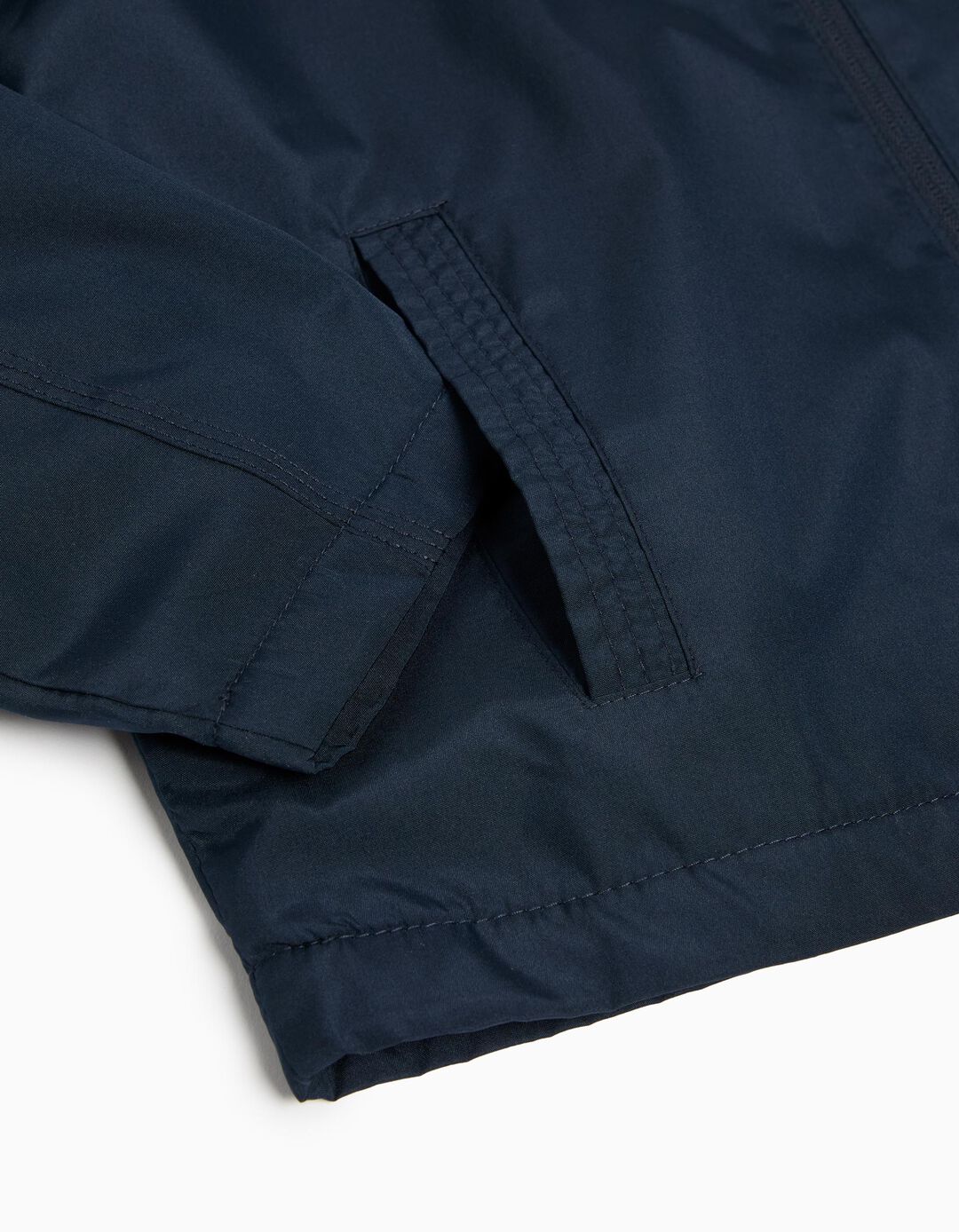 Parka Capuz Interior Polar, Menino, Azul Escuro