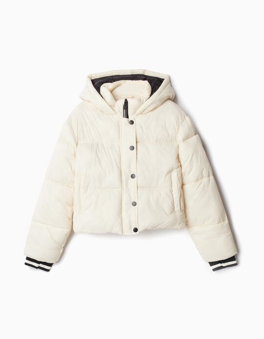 Comprar Online Casaco Acolchoado Capuz, Menina, Branco