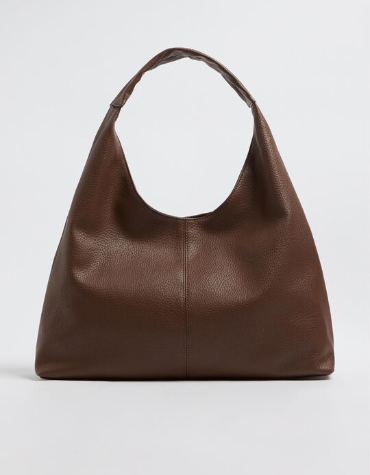 Comprar Online Mala de Ombro Gravada, Mulher, Castanho