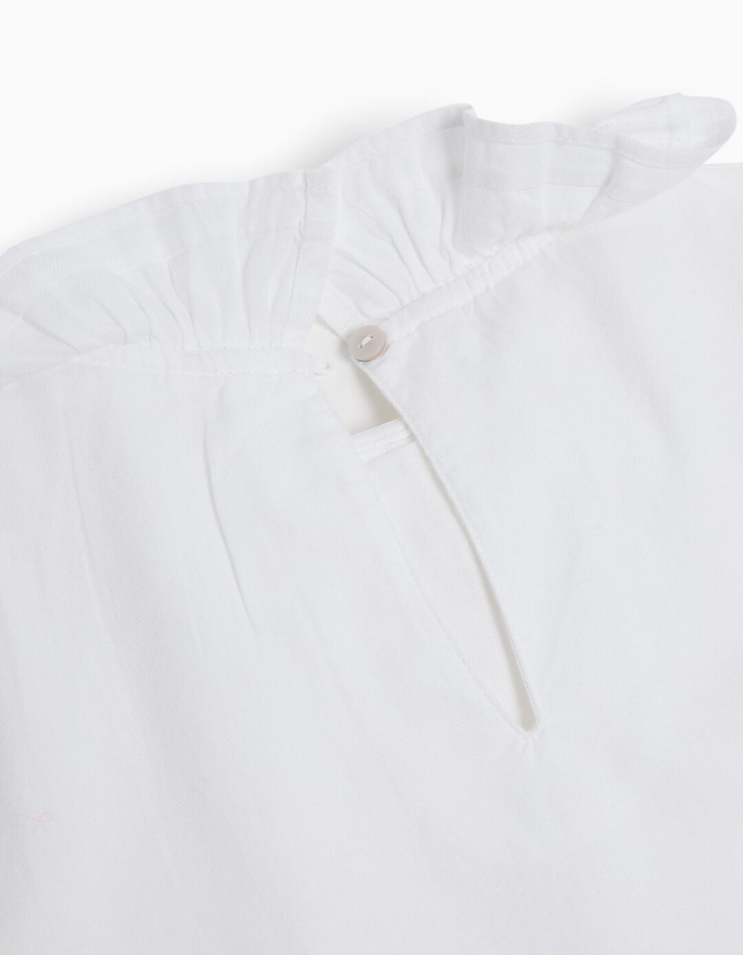 Blusa Sarja Folho, Menina, Branco