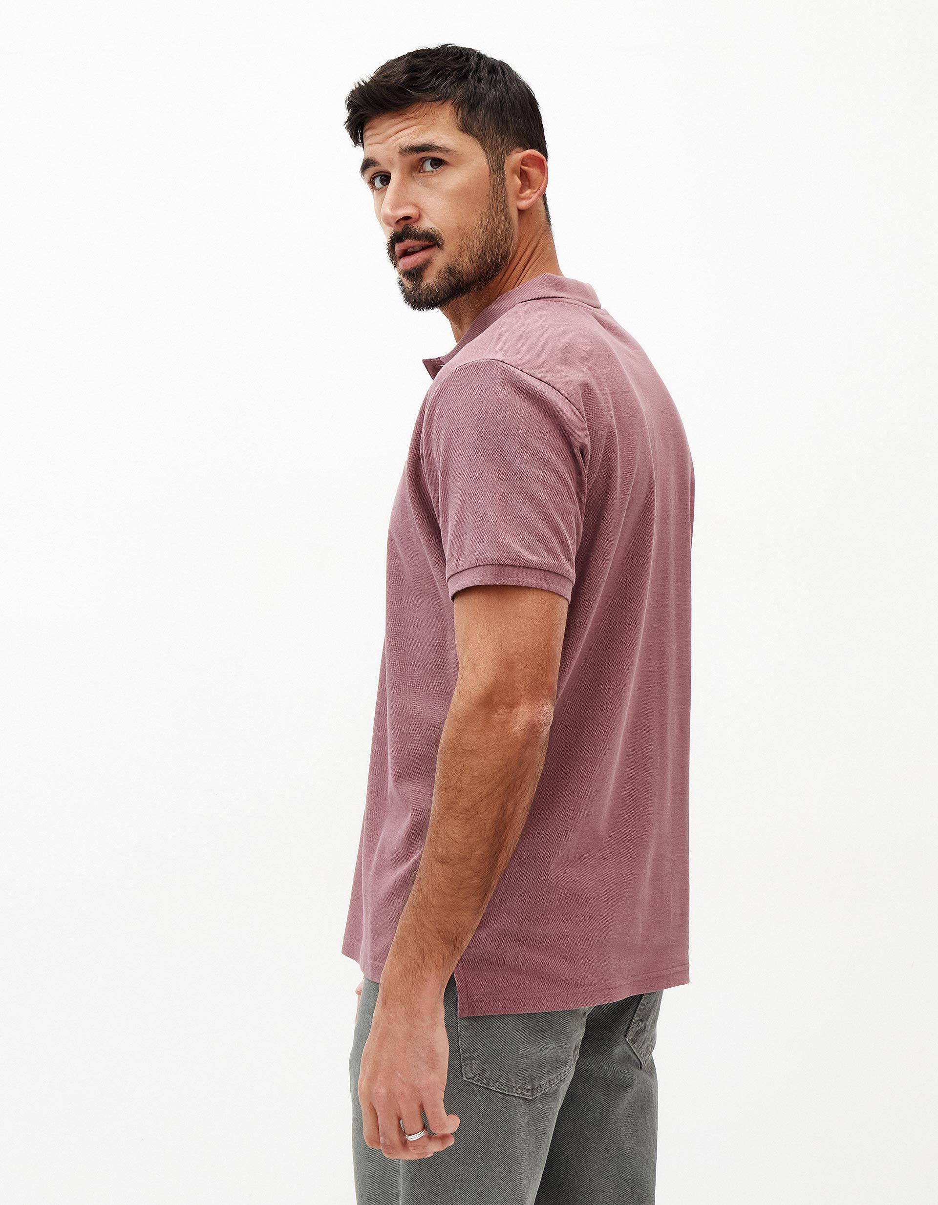 Comprar Online Polo Piquet Manga Curta, Homem, Rosa Escuro