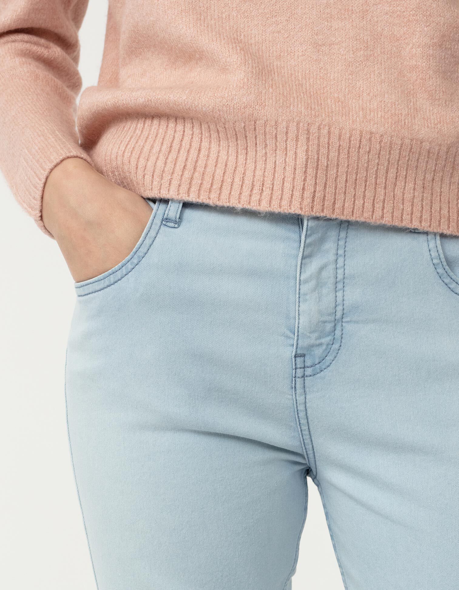 Comprar Online Jeans B&aacute;sicas, Mulher, Azul Claro