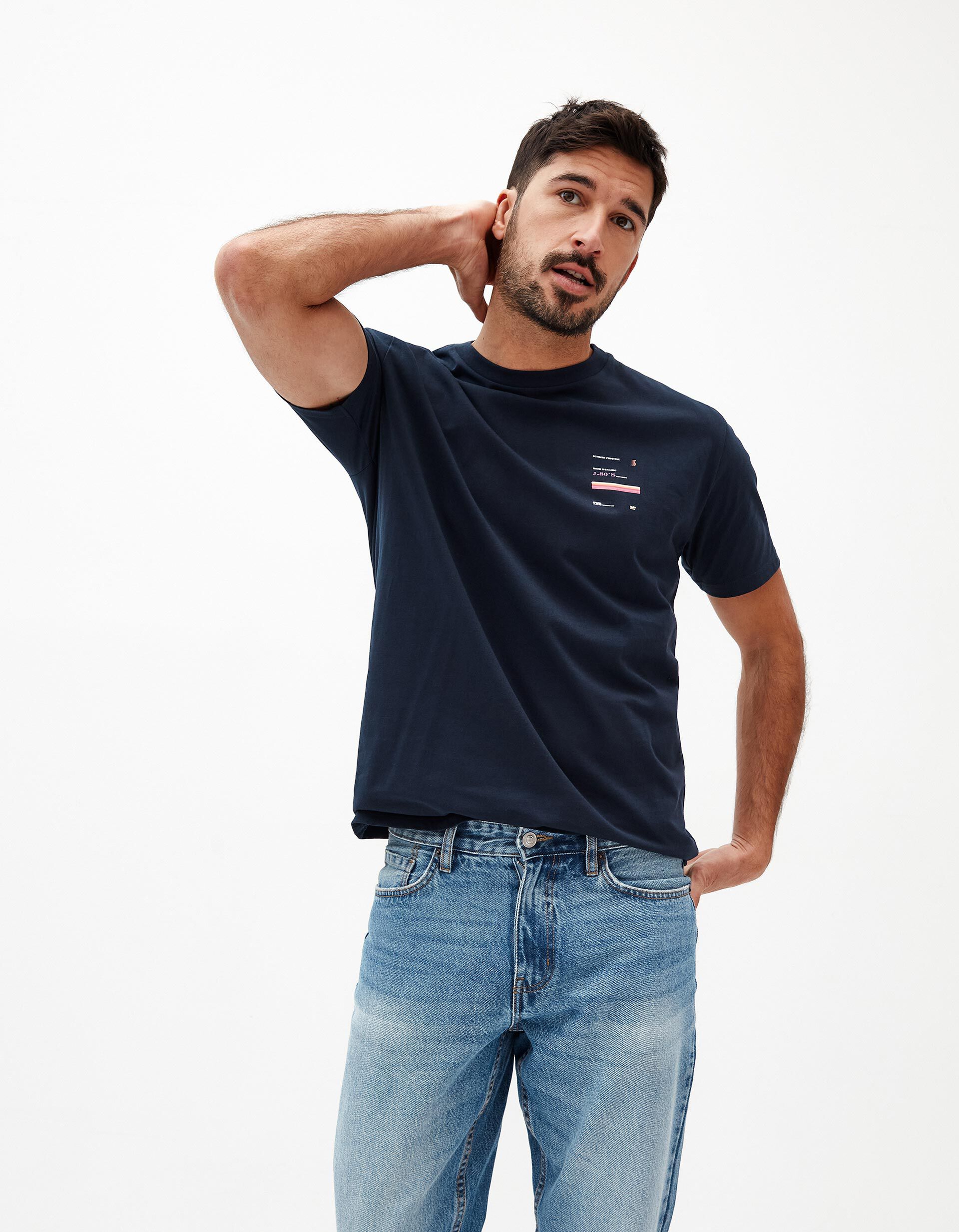 Comprar Online T-shirt, Homem, Azul Escuro
