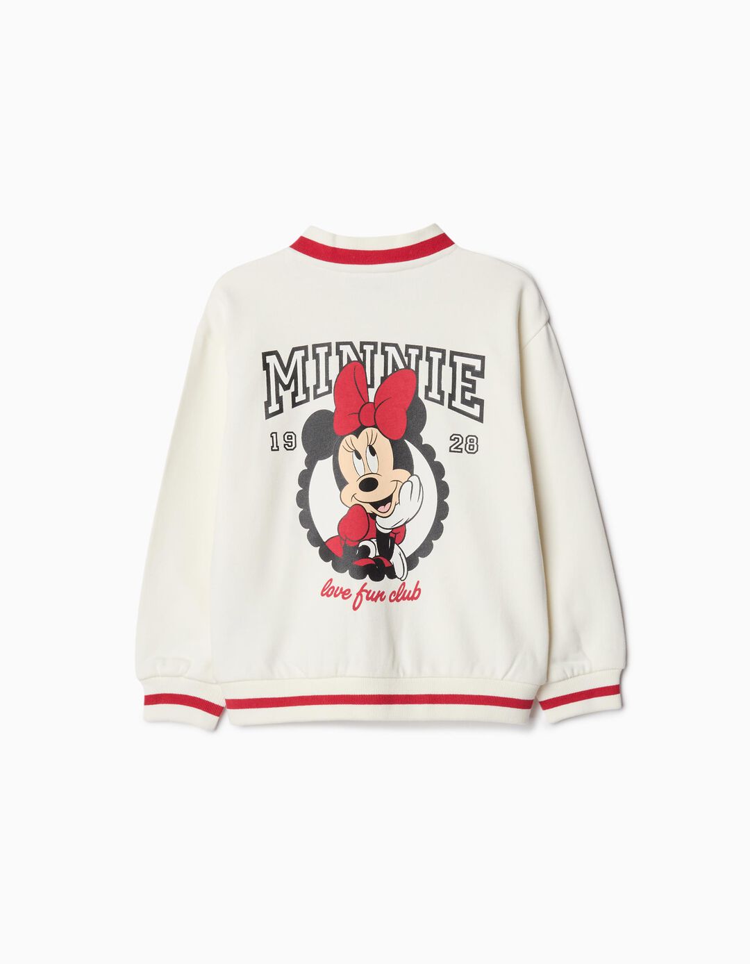 Casaco Bomber 'Disney', Menina, Branco