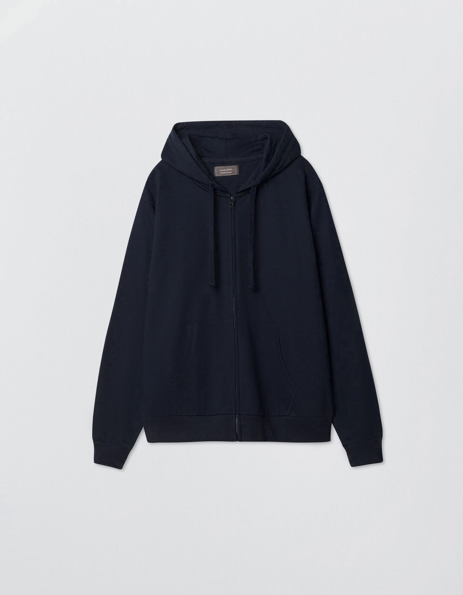 Comprar Online Casaco Jersey com Capuz, Azul Escuro