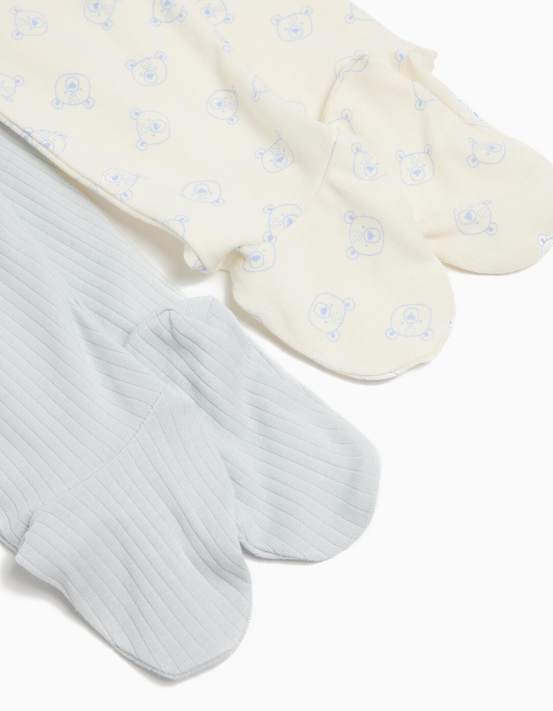 Pack 2 Calças com Pés, Menino, Multicor