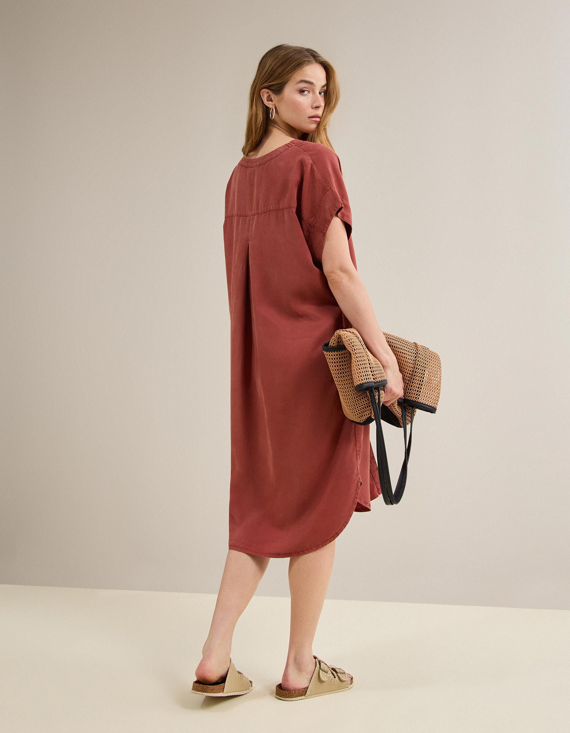 Vestido Liocel, Mulher, Laranja Escuro