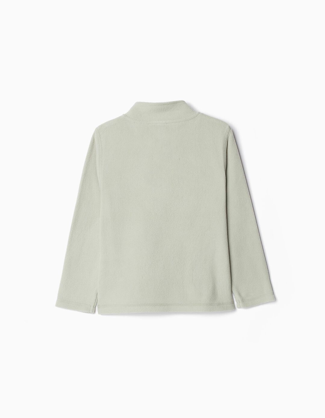 Sweatshirt Polar Fecho de Correr, Menina, Verde Claro