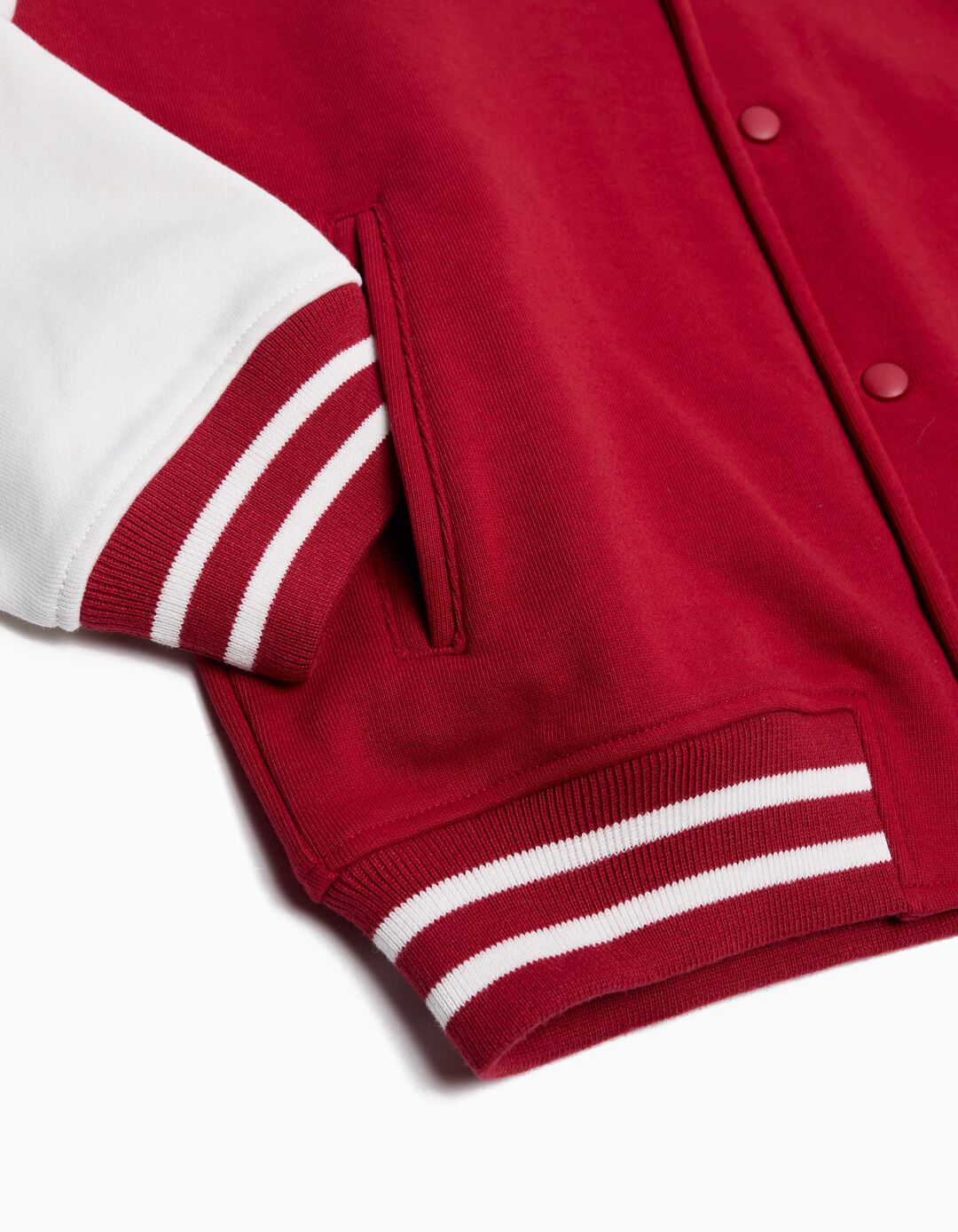 Casaco Bomber, Menino, Vermelho Escuro