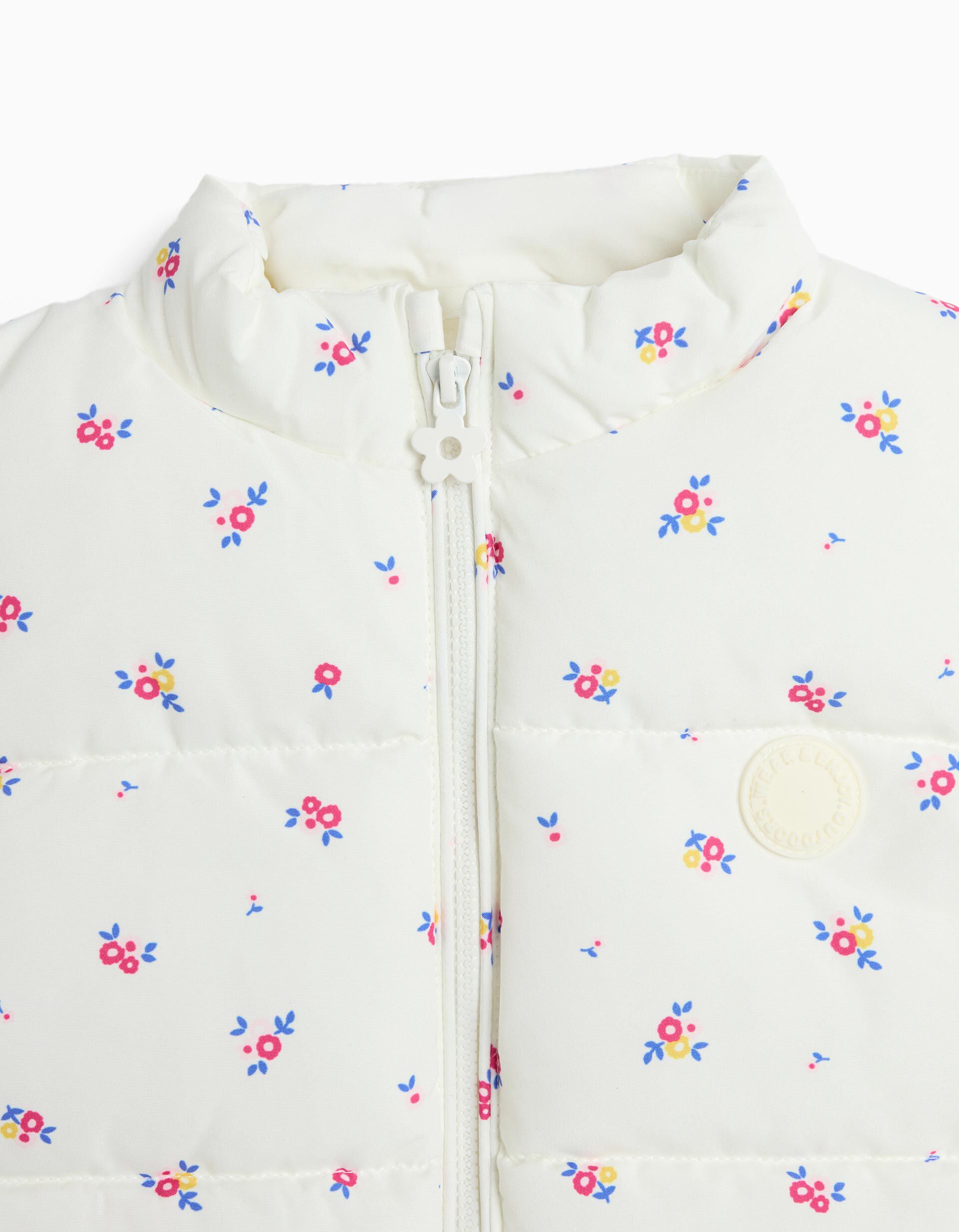Colete Acolchoado, Menina, Branco
