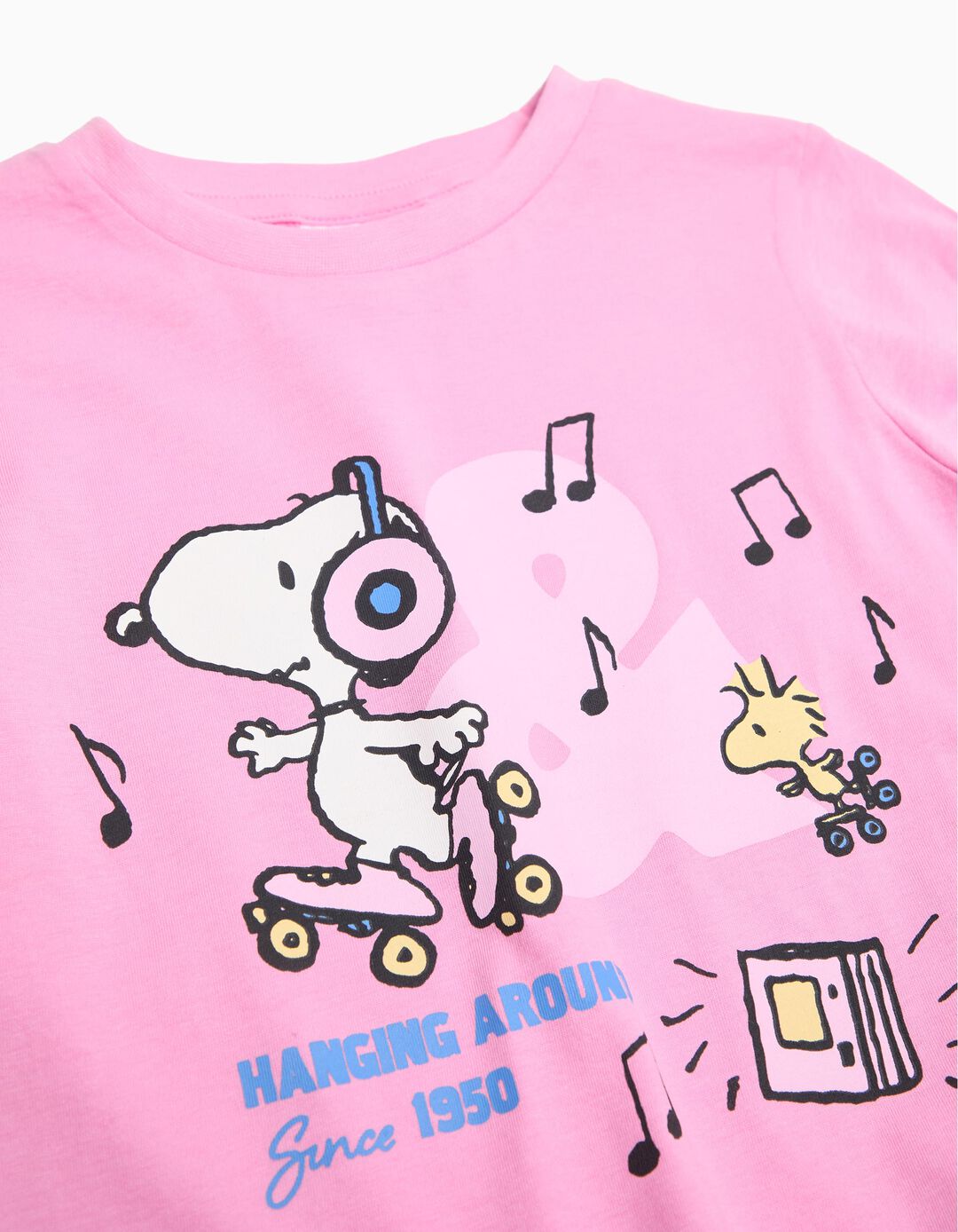 T-shirt de Manga Comprida 'Snoopy', Menina, Rosa