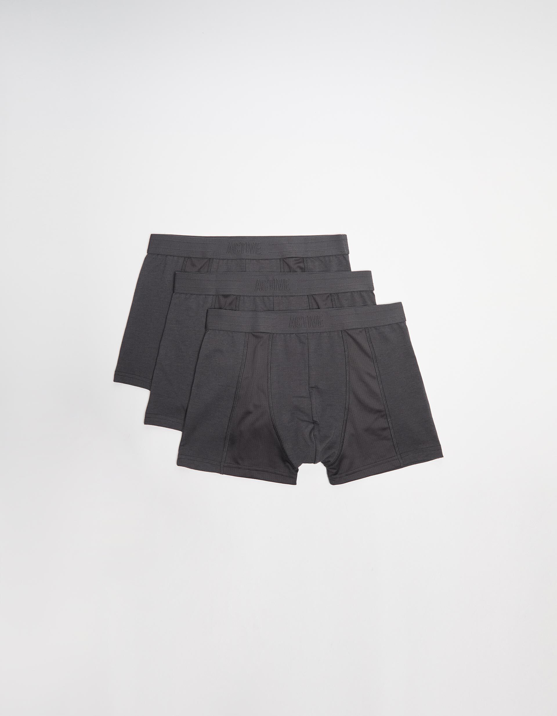 Comprar Online Pack 3 Boxers, Homem, Cinzento Escuro