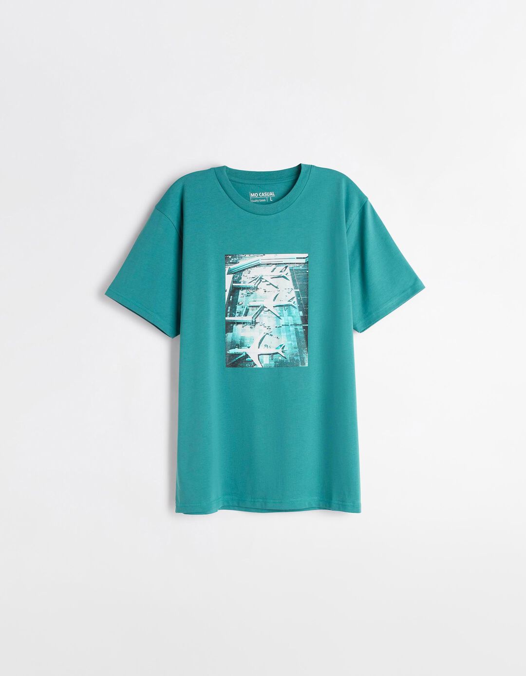 T-shirt Estampado, Homem, Verde