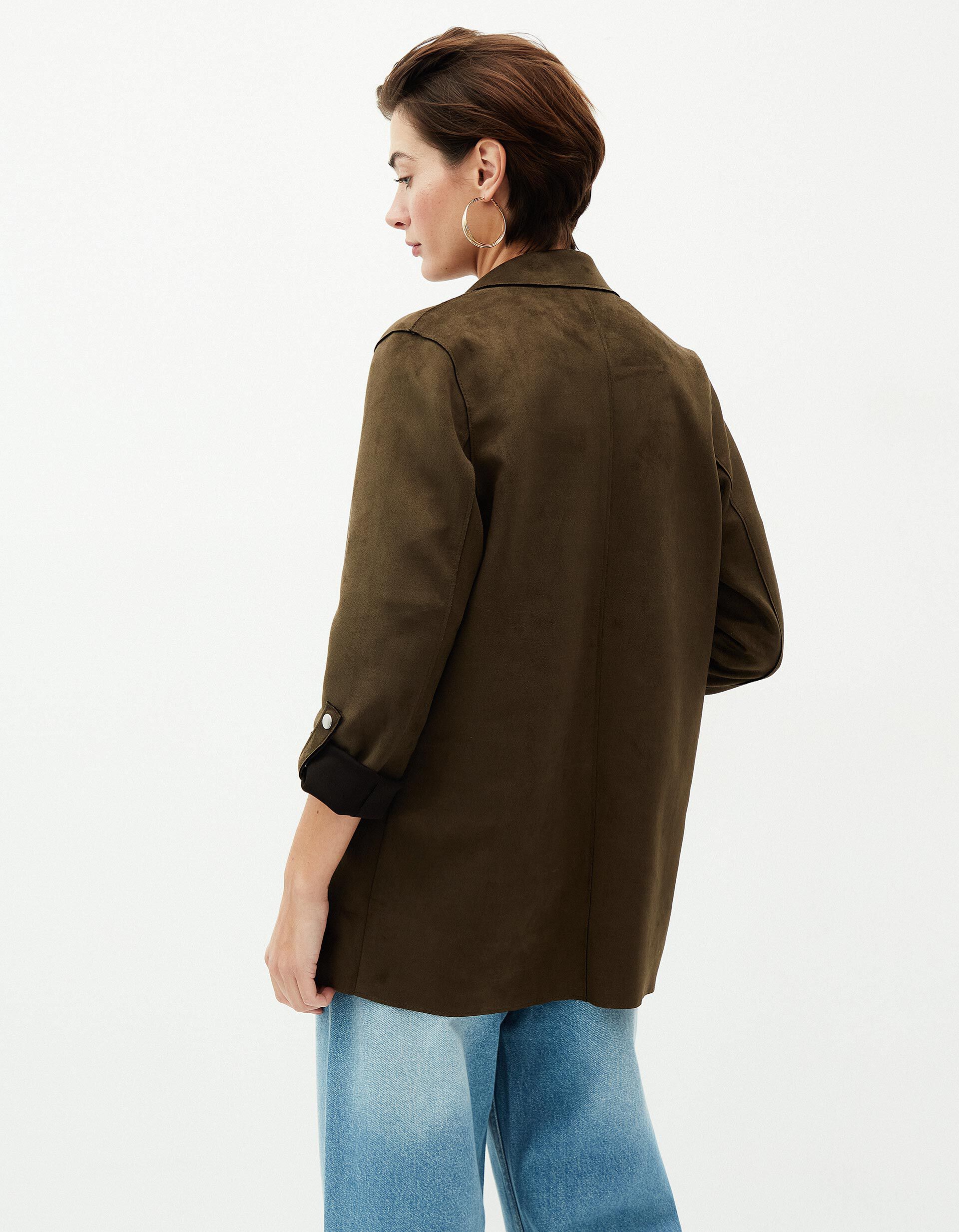 Comprar Online Blazer Efeito Camur&ccedil;a, Mulher, Verde