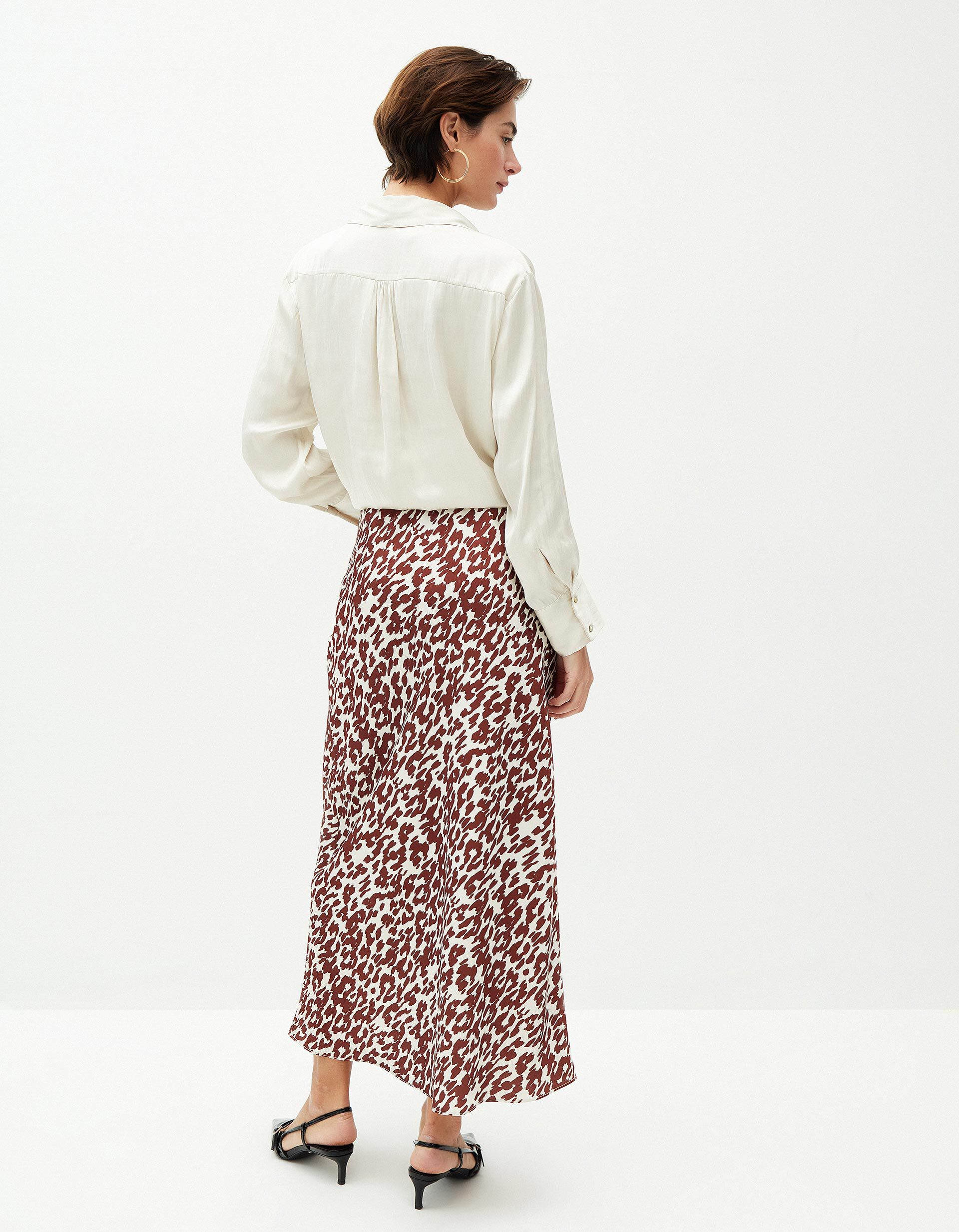 Comprar Online Saia Comprida de Cetim, Mulher, Vermelho Escuro
