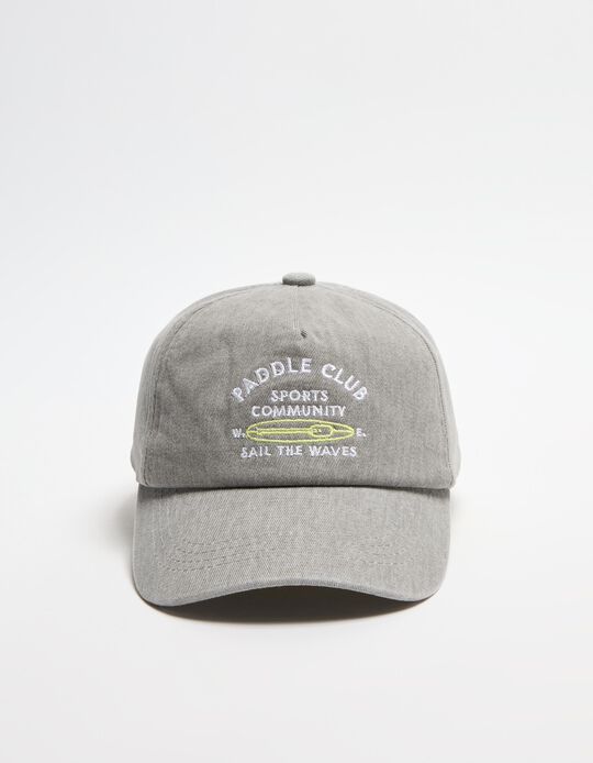 Comprar Online Boné Bordado, Menino, Cinzento Claro 