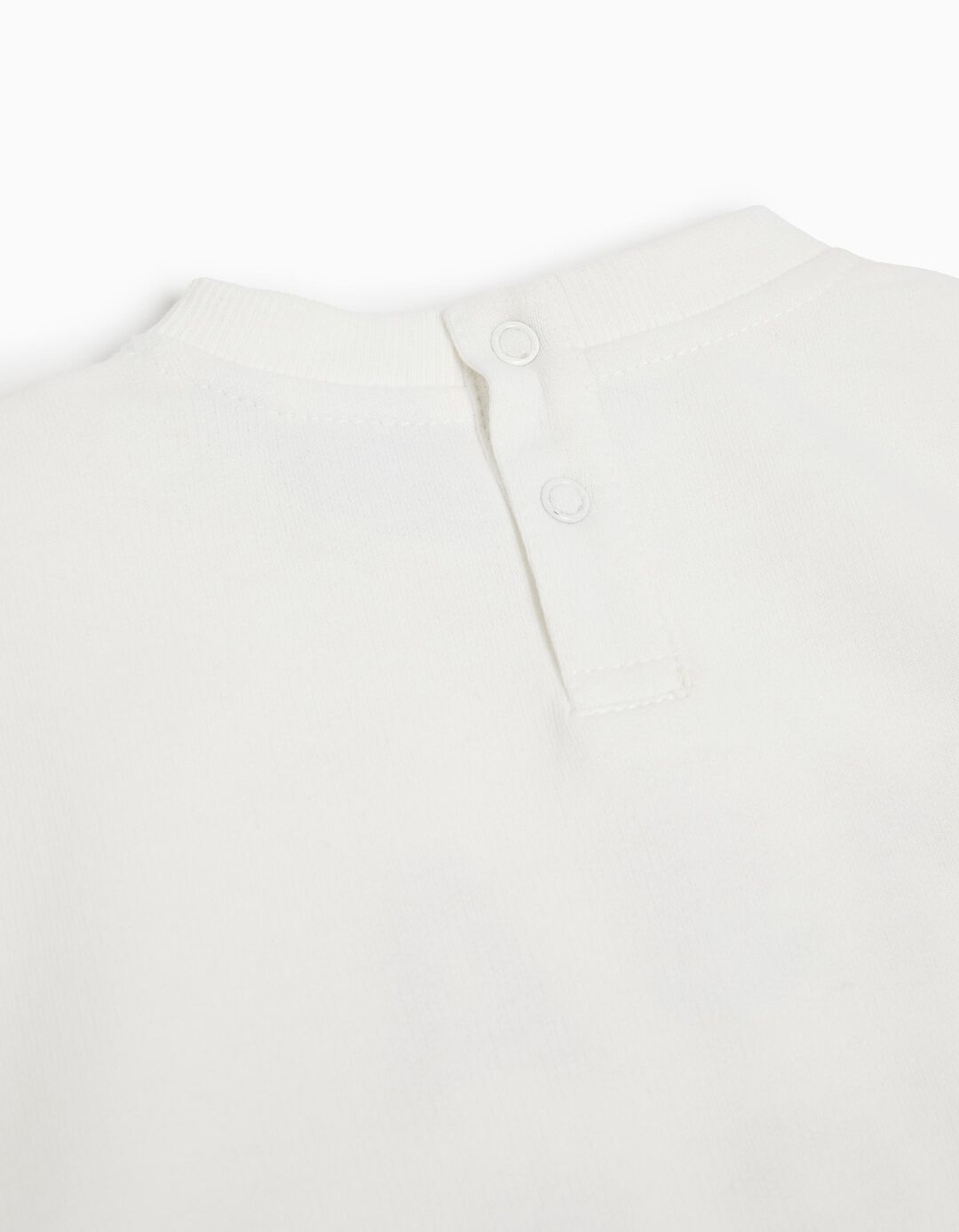 Sweatshirt de Felpa, Menina, Branco