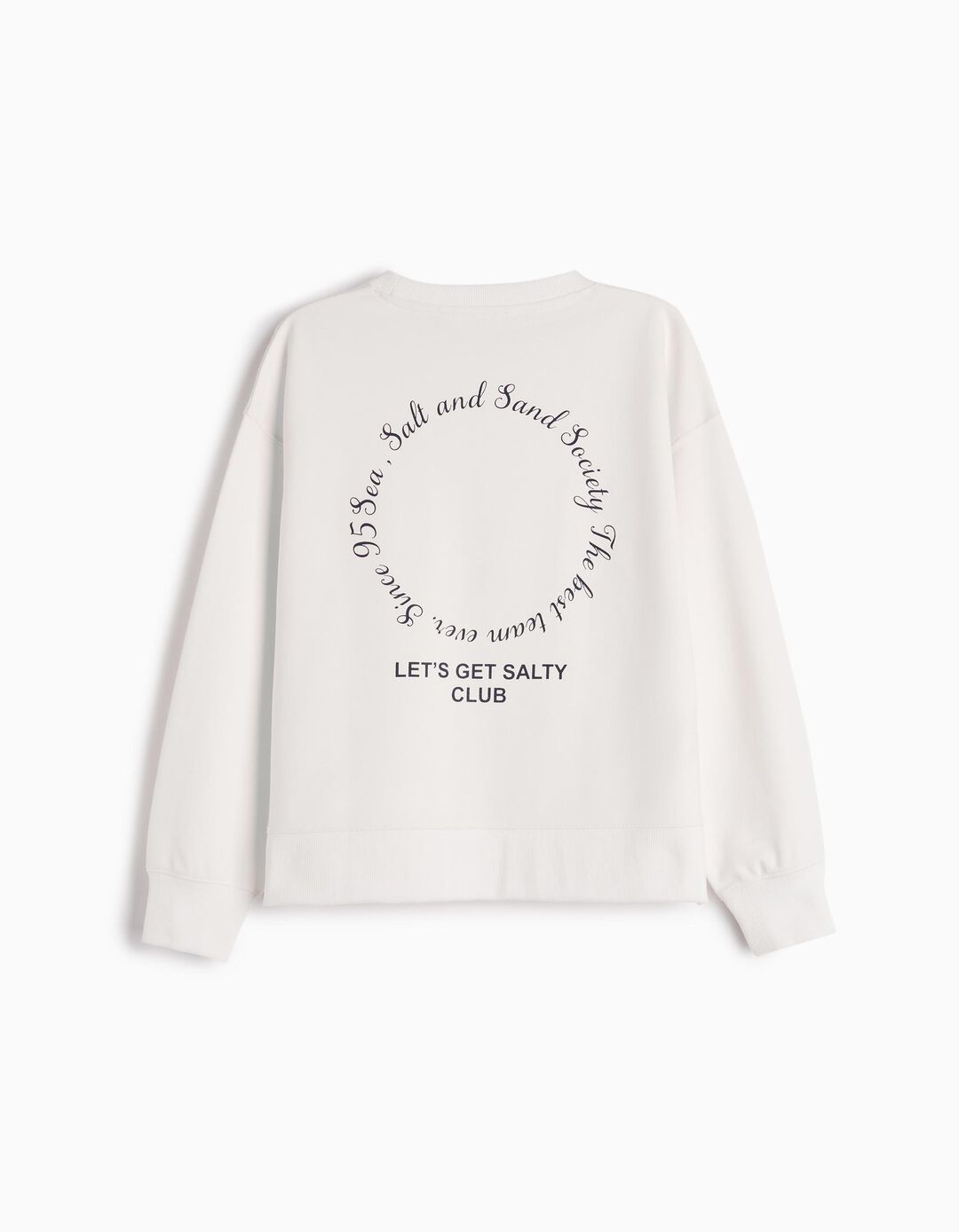 Sweatshirt de Felpa, Menina, Branco