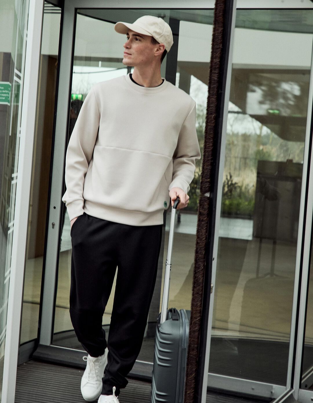 Sweatshirt, Homem, Bege Claro