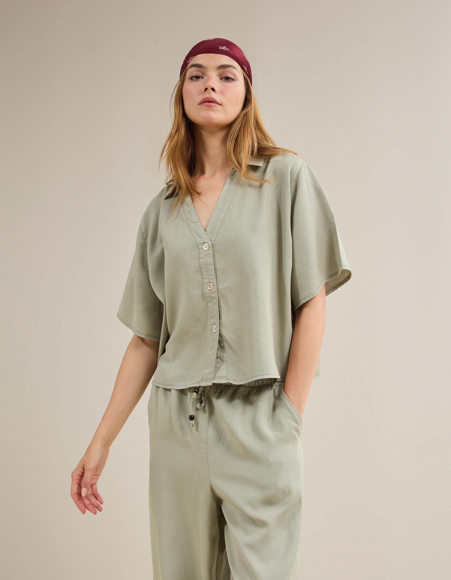 Camisa Liocel, Mulher, Verde Claro