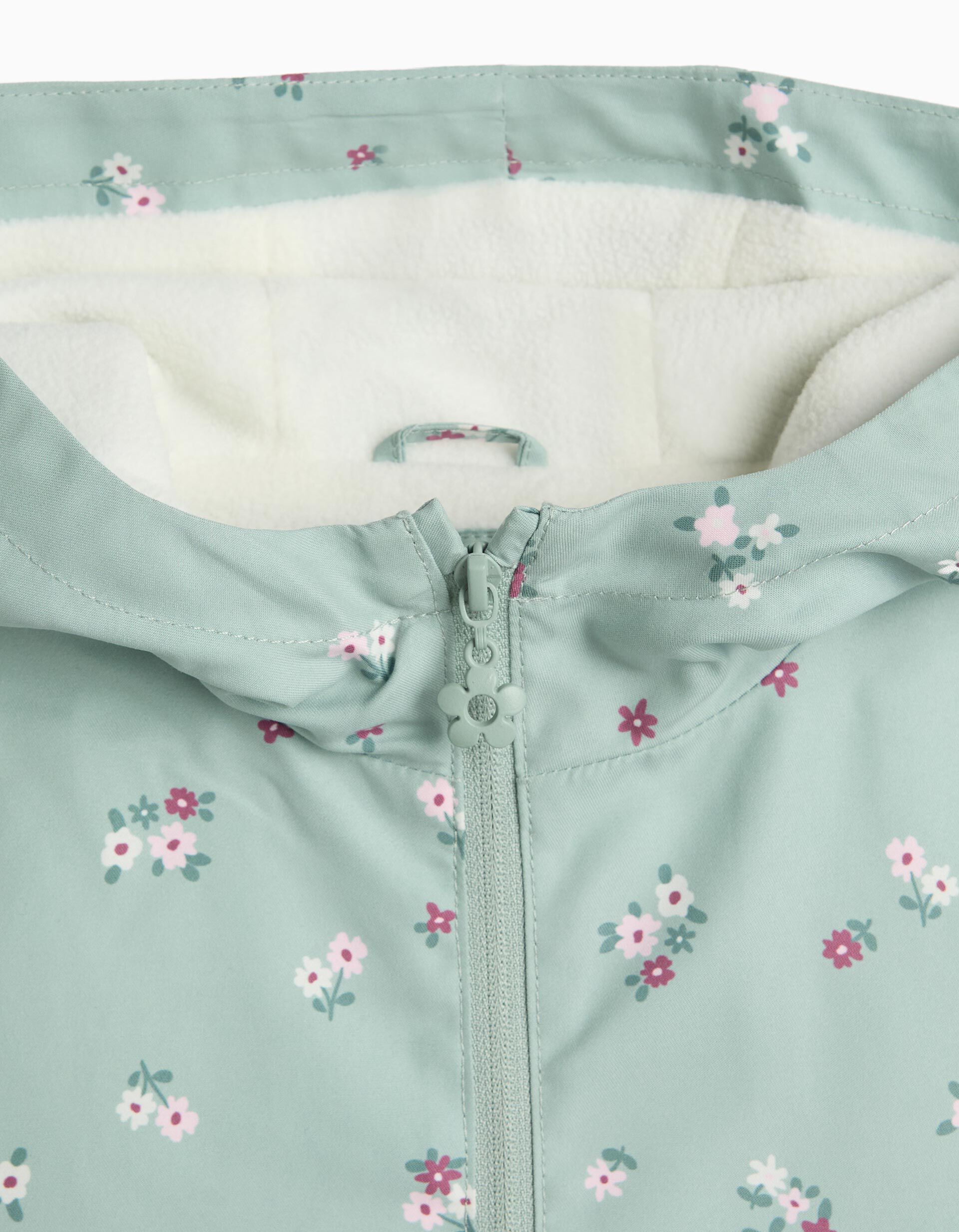 Parka Com Capuz, Menina, Verde Claro