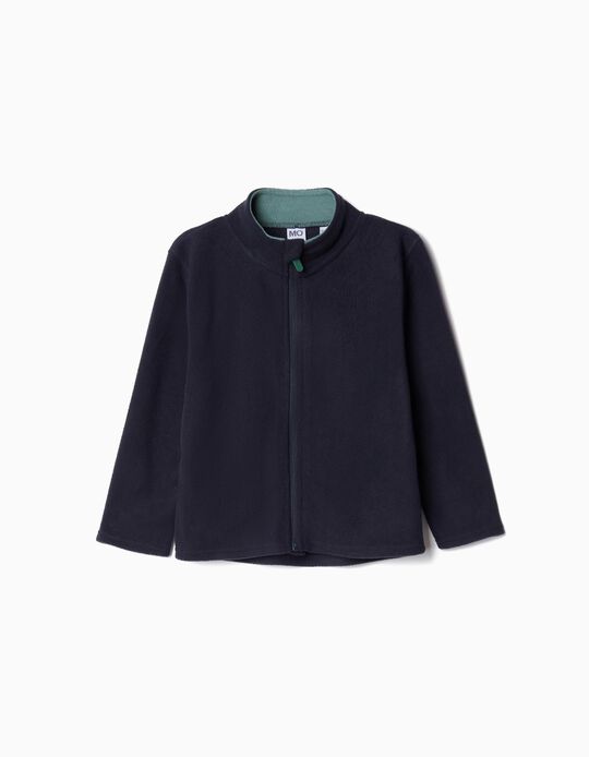 Comprar Online Casaco Polar Fecho de Correr, Menino, Azul Escuro