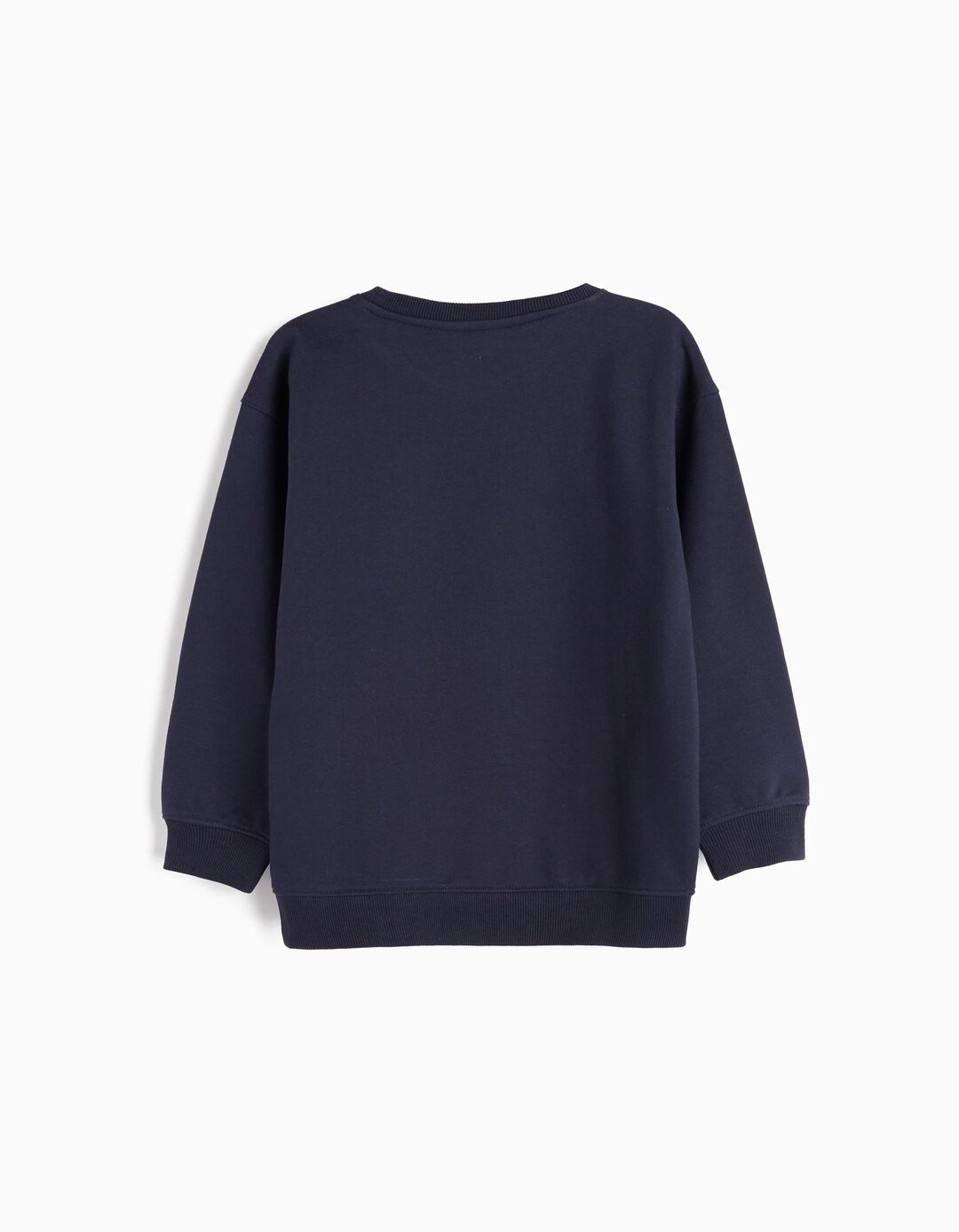 Sweatshirt de Felpa Estampado, Menino, Azul Escuro