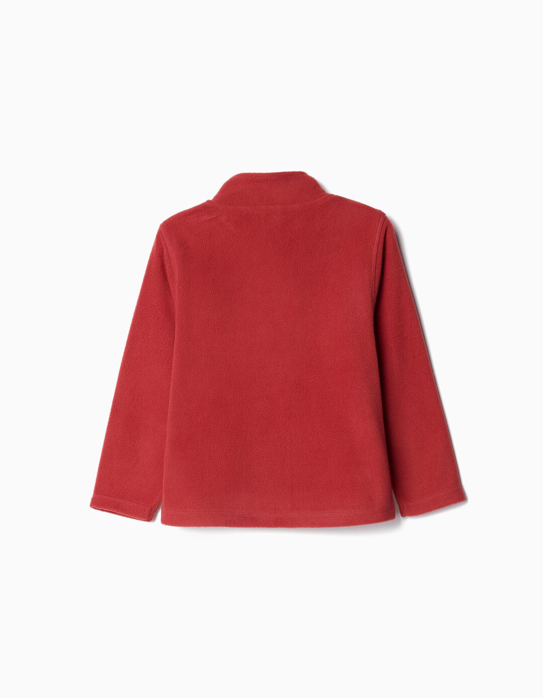 Sweatshirt Polar Fecho de Correr, Menino, Laranja Escuro