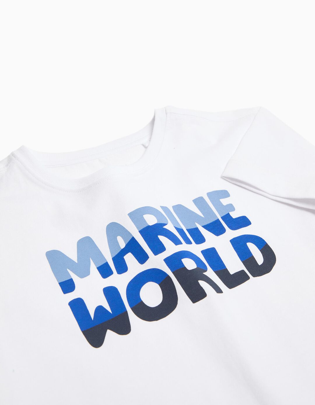 T-shirt Estampado, Menino, Branco 