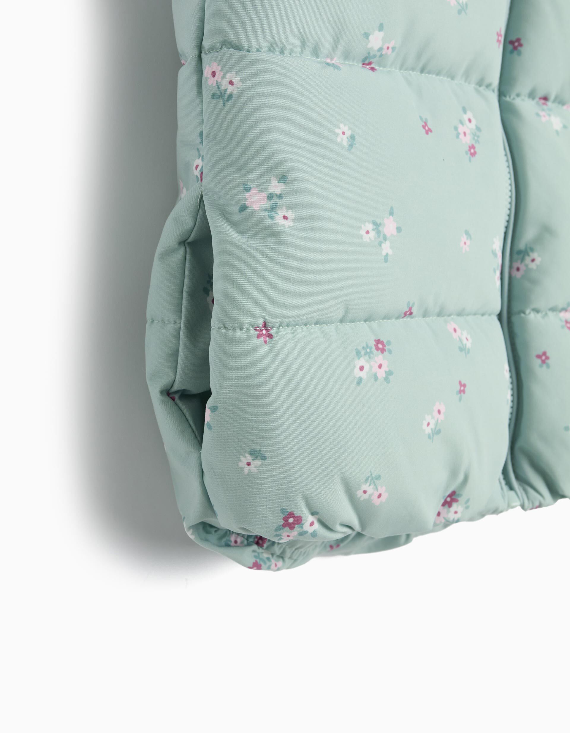 Colete Acolchoado, Menina, Verde Claro