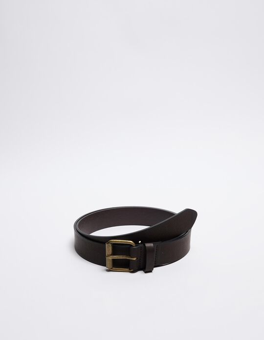 Comprar Online Cinto Relevo, Homem, Castanho