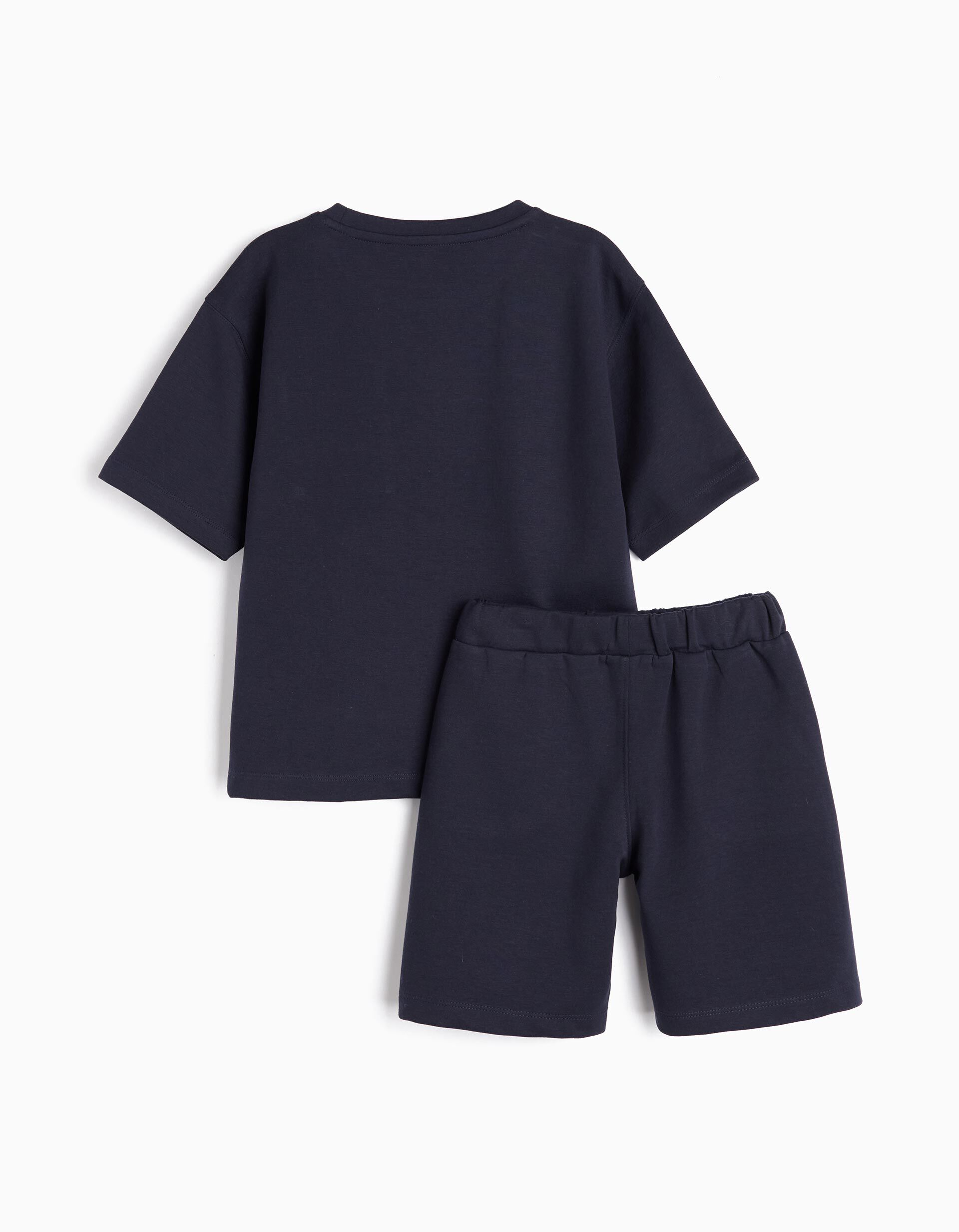 Conjunto T-Shirt e Cal&ccedil;&otilde;es, Menino, Azul