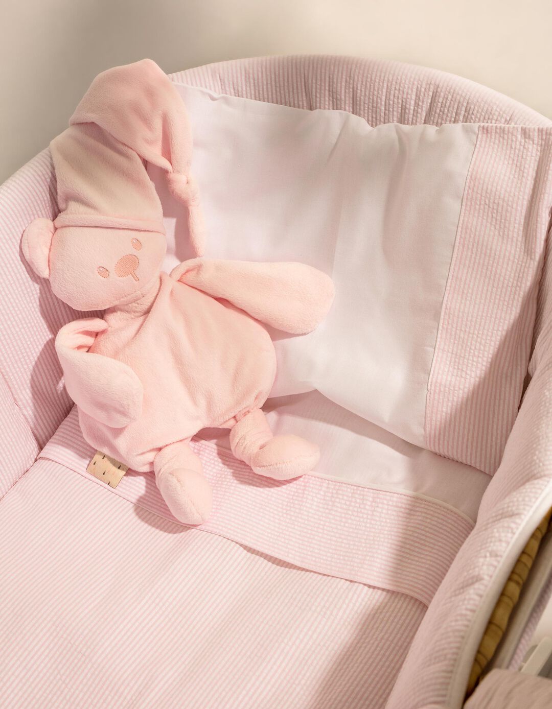 Lençol E Fronha Para Berço 90X55Cm Essential Pink Zy Baby