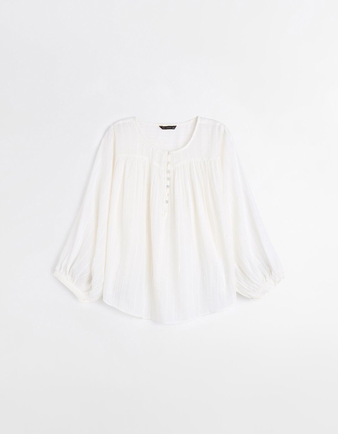 Blusa de Algodão, Mulher, Bege Claro