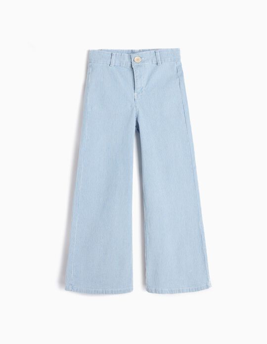 Comprar Online Calças Marine Riscas, Menina, Azul Claro