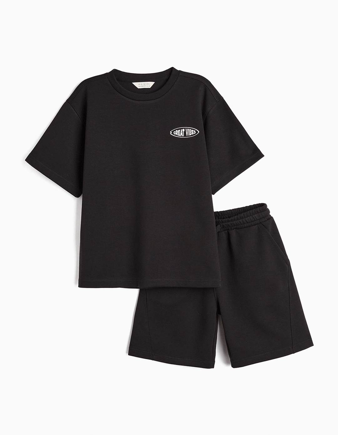 Conjunto T-Shirt e Calções, Menino, Preto