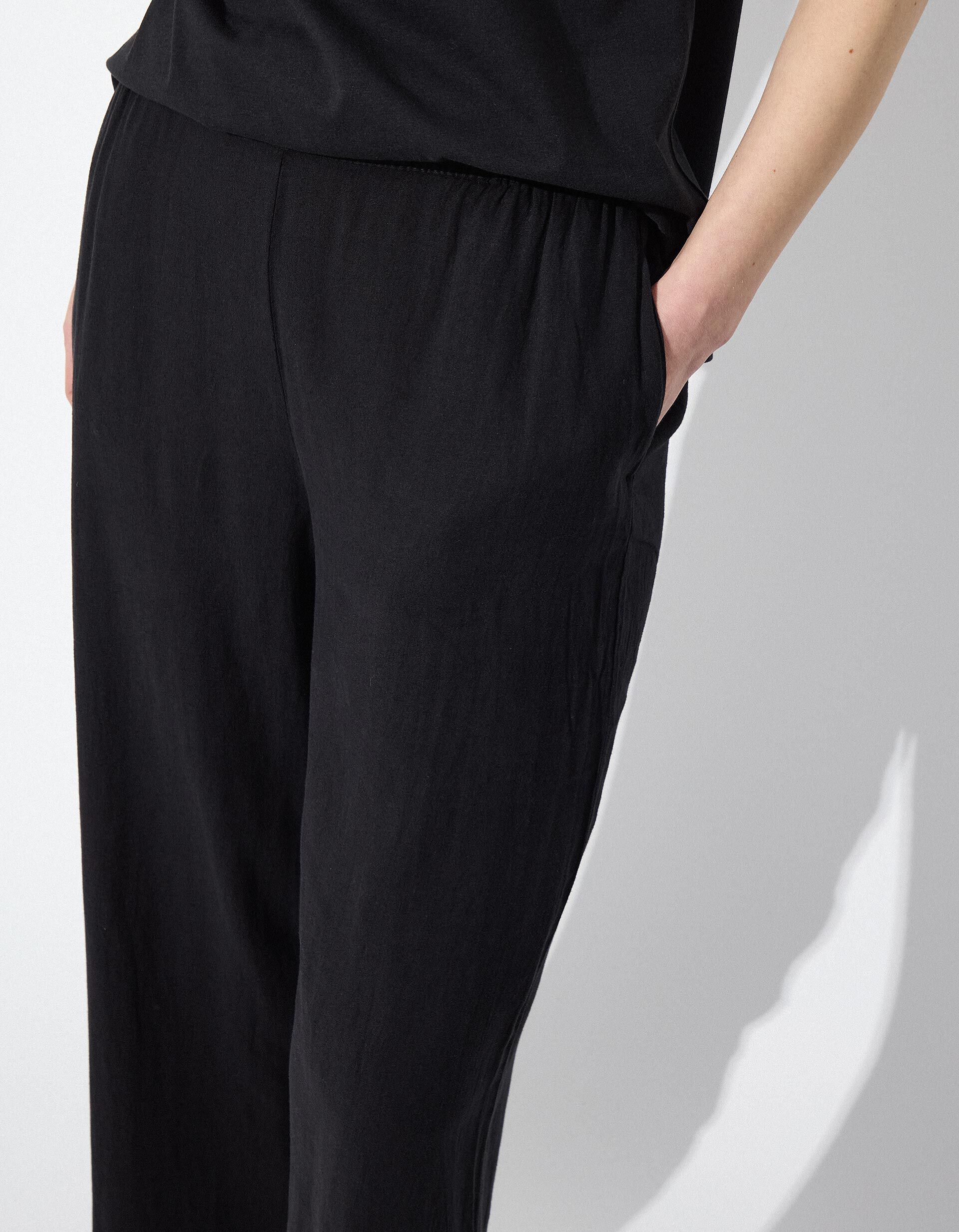 Comprar Online Cal&ccedil;as de Linho, Mulher, Preto