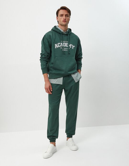 Comprar Online Calças de Felpa, Homem, Verde Escuro